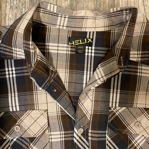 Men’s helix short sleeve button up